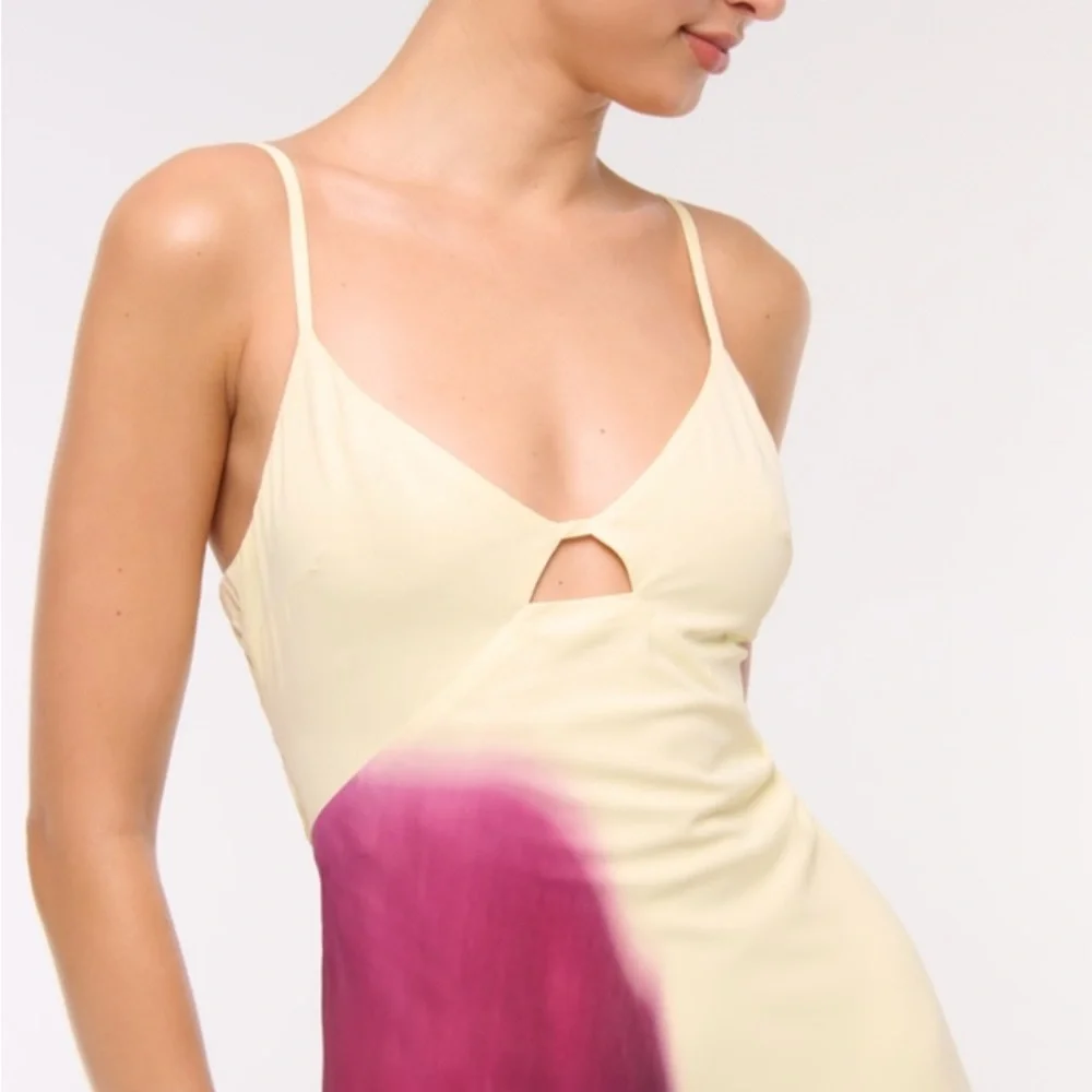 Abercrombie & Fitch Julia Slip Cutout Maxi Dress